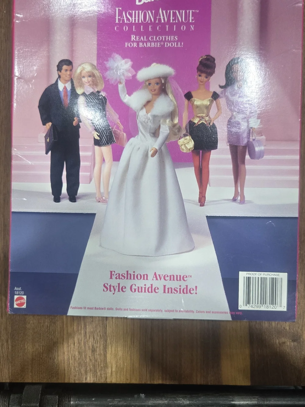 Vintage 1997 Barbie Fashion Avenue Red Gown 18120